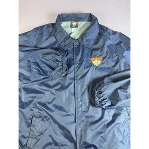 Baseball Cooperstown Jacket Mens 2XL Windbreaker Jacket Navy Blue Hall Of Fame